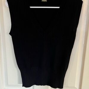 Eddie Bauer Black 100% Cotton Vest